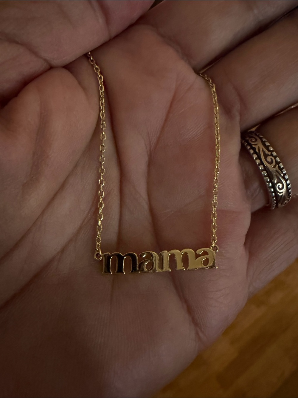Ana Luisa Gold "mama" Pendant 14k gold plated Necklace